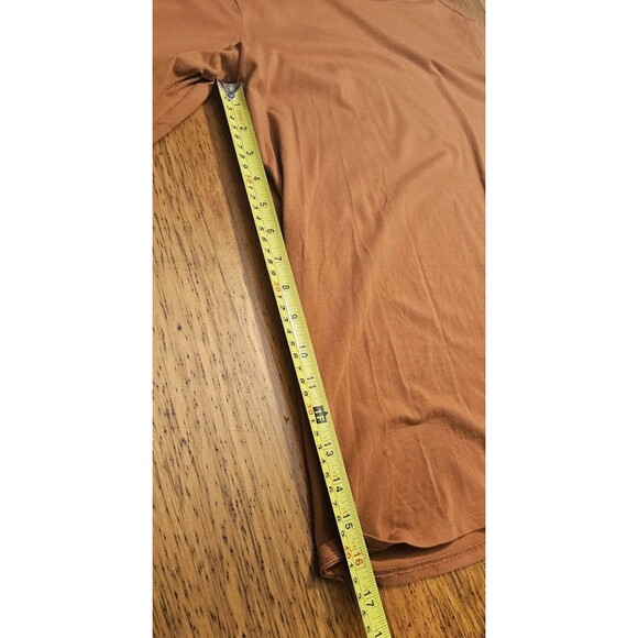 Peruvian Connection Extreme T-Neck Medium Whiskey Orange Turtleneck Pima Cotton - Picture 7 of 8